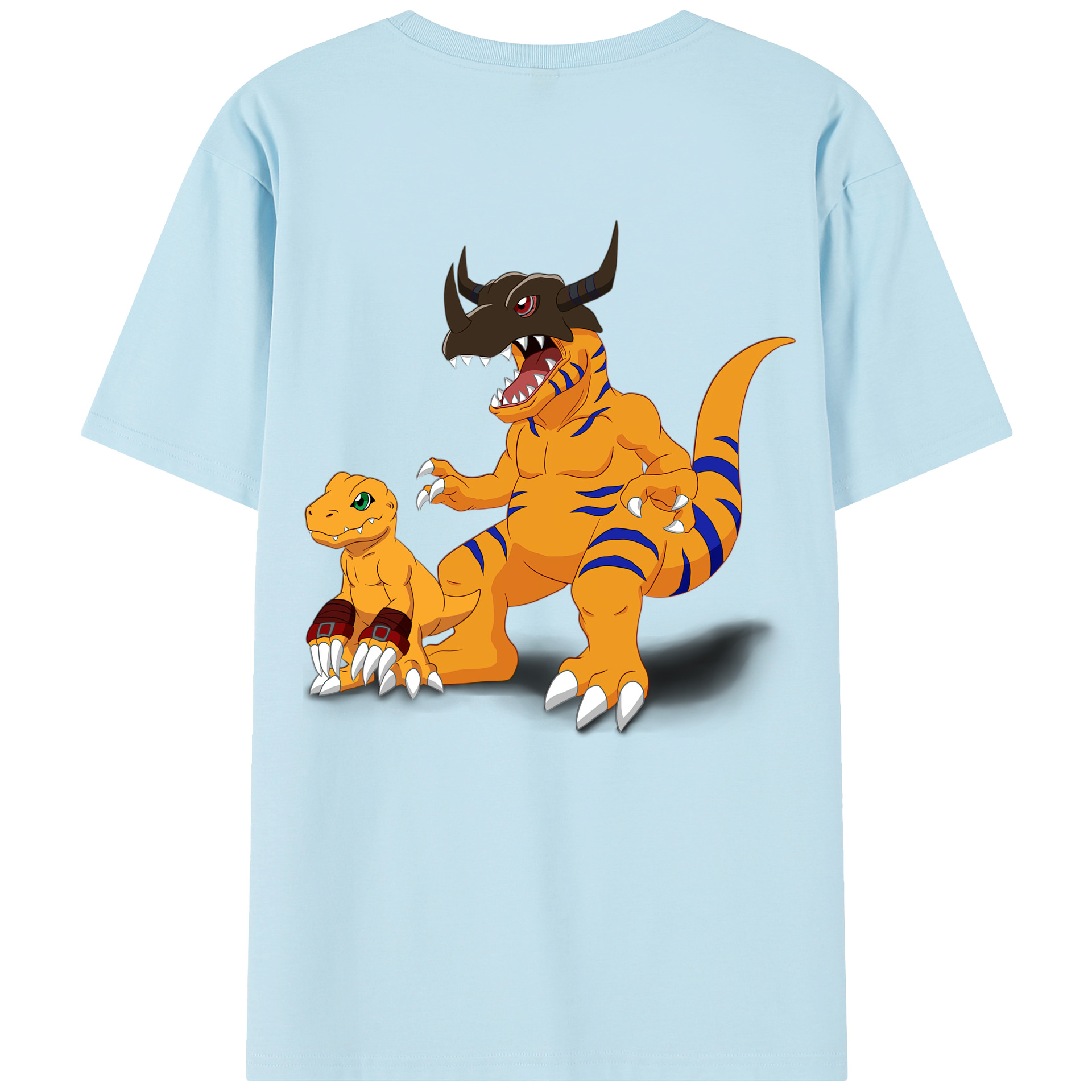 （画像用） Digimon デジタルモンスター/デジモン 綿100％半袖Tシャツ（背面プリント）